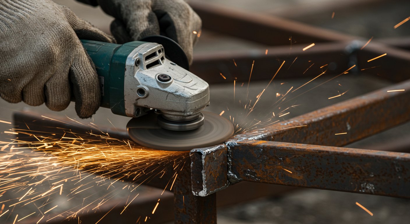 Методы резки болгаркой при демонтаже металлоконструкций