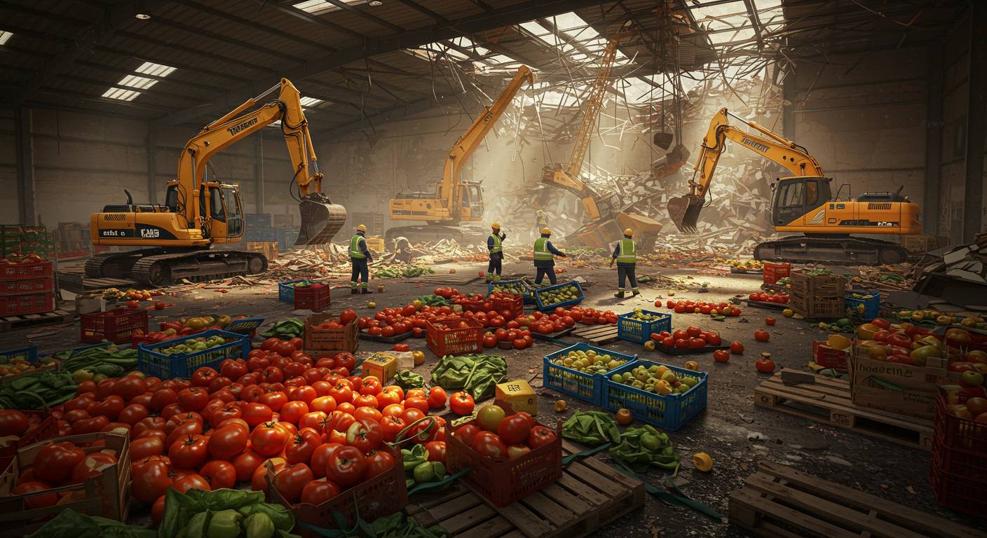 Демонтаж склада для хранения овощей и фруктов