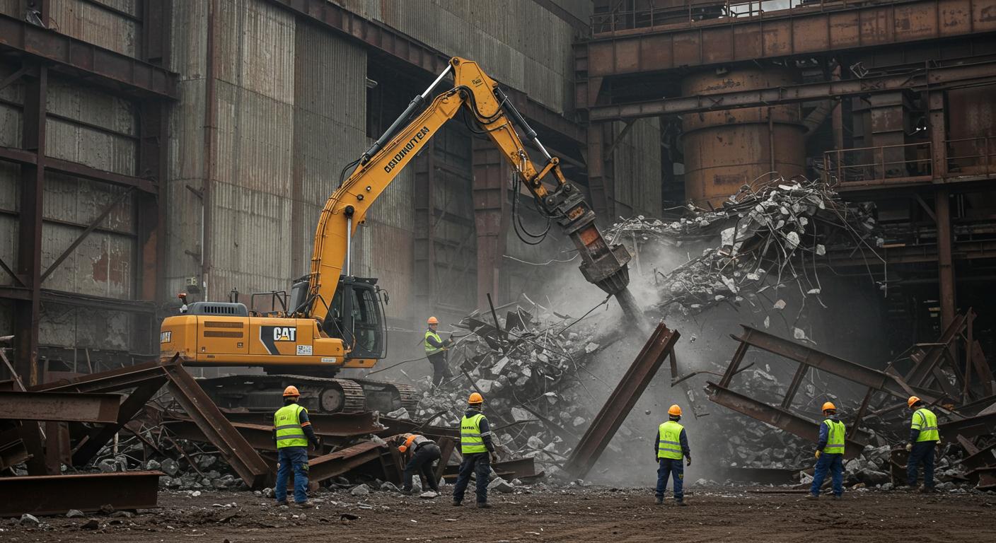 Демонтаж металлоконструкций в промышленной отрасли фабрик