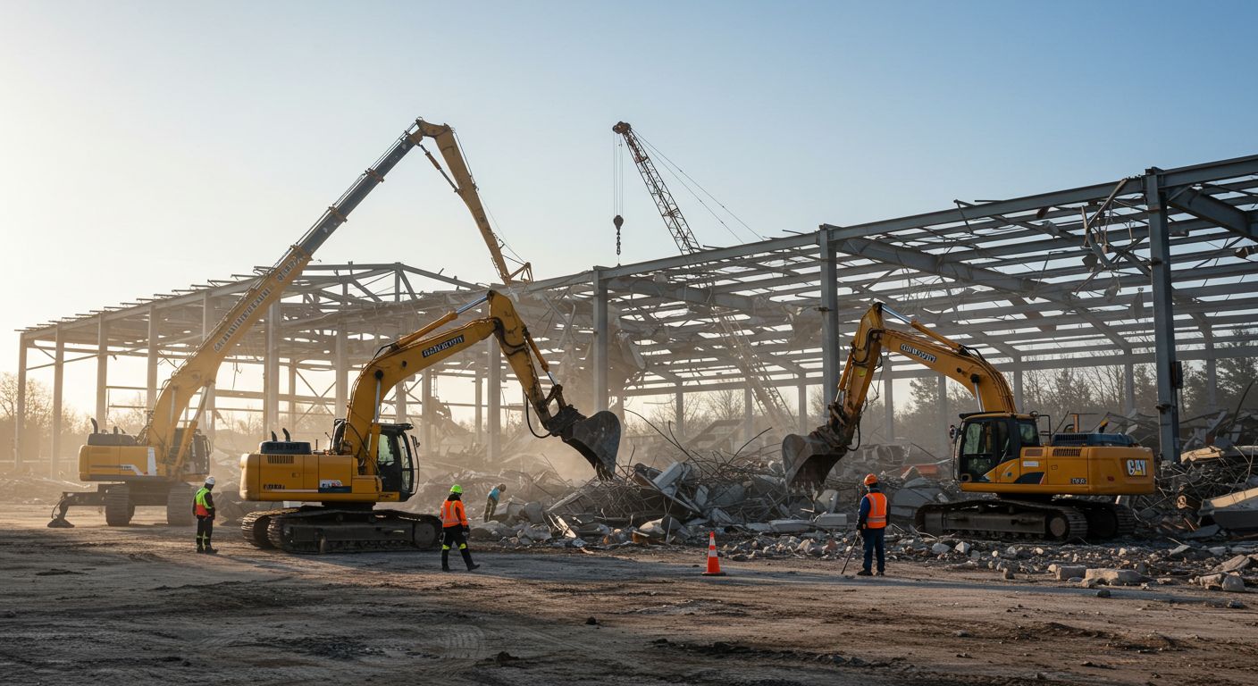 Демонтаж складов для хранения оборудования