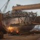 Демонтаж металлоконструкций в транспортной отрасли морского транспорта