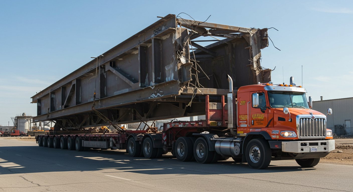 Транспортировка металлоконструкций после демонтажа