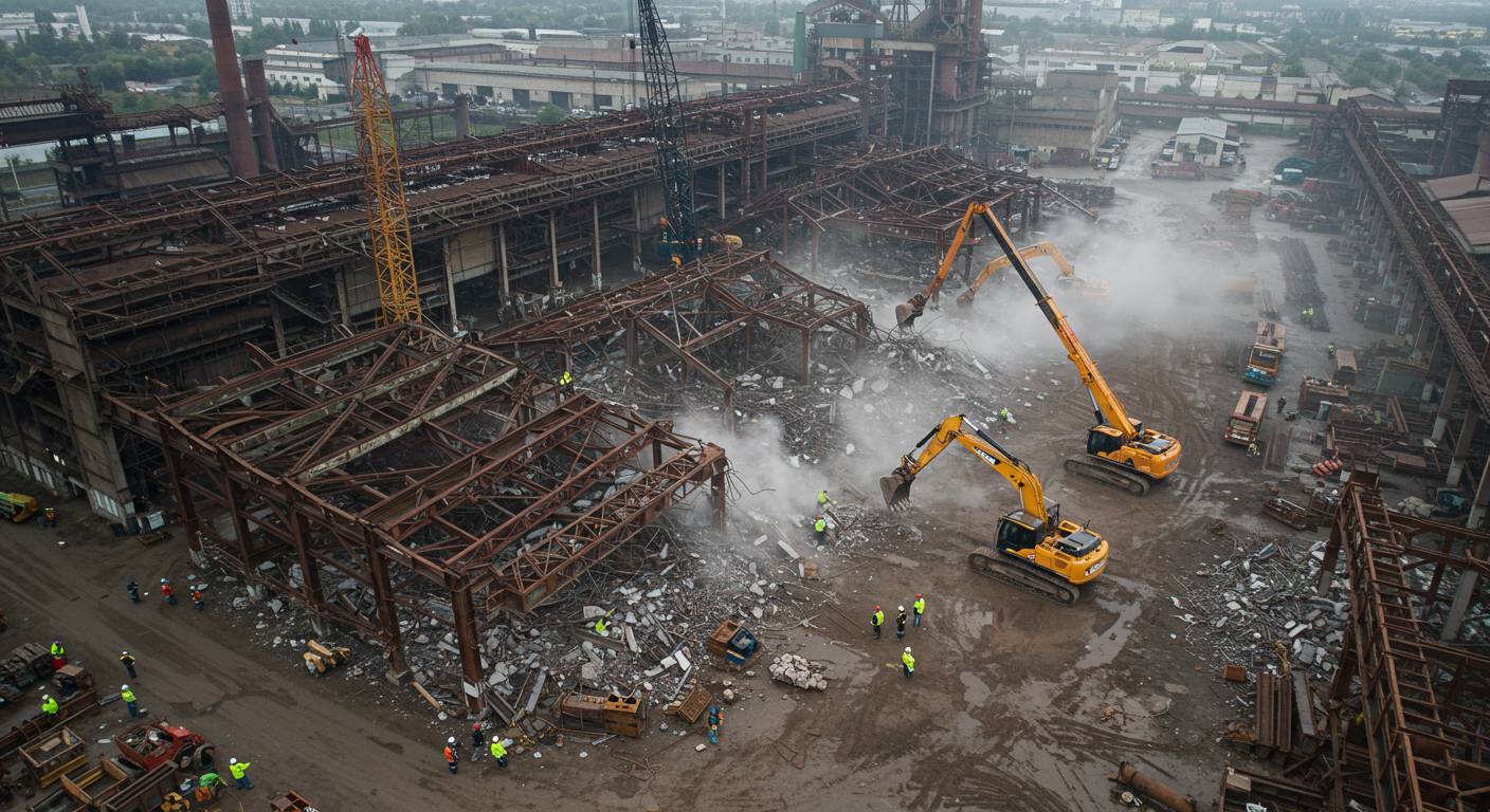 Демонтаж складов металлургического производства для производственных цехов