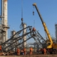 Демонтаж металлоконструкций в нефтегазовой отрасли газовых установок