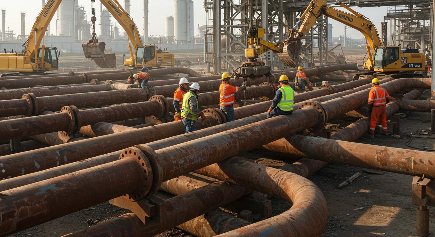 Демонтаж трубопроводов нефтегазовой отрасли